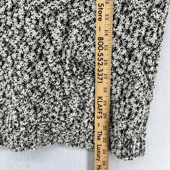 EILEEN FISHER Sweater M Cotton Viscose Slub Melange Chunky Knit Pullover Gray - Picture 15 of 16